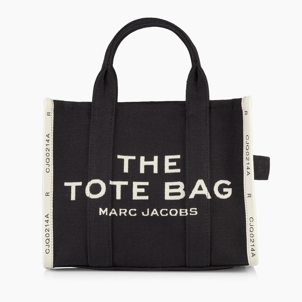 Marc Jacobs Black and White Jacquard Medium Tote